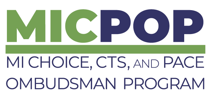 MI Choice, Community Transition Services, and PACE Ombudsman Program (MICPOP) logo